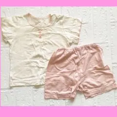 【80㎝】キッズ パジャマ 半袖 可愛い 女の子 ピンク