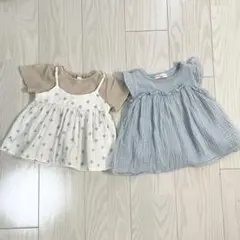 【earth music&ecology】半袖トップス 2枚組 女の子のサムネイル