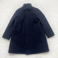 DoCLASSE メンズ ステンカラー コート リバーシブル ネイビーＬ