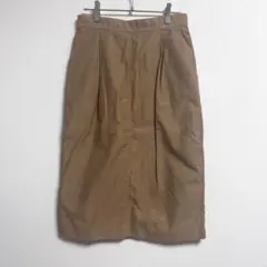 ✨日本製✨ yuni ユニ F タイトスカート キレカジ 綿100％ 良品 茶