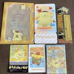 未使用 サンリオ ポムポムプリン ミニクリアファイルなどまとめ売り6点