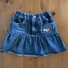 フリル付き デニム スカート 100 キッズ