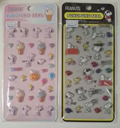 【新品】　SNOOPY　スヌーピー プクプクシール　２点セット