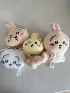 ちいかわ　うさぎ　がま口　シュシュ　マスコットミラー