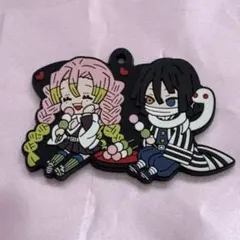 鬼滅の刃　伊黒小芭内　甘露寺蜜璃　ばでぃこれ　ラバーマスコット おばみつ