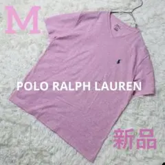 新品 ポロ POLO RALPH LAUREN ピンク Tシャツ Vネック