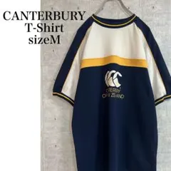 CANTERBURY リンガー Tシャツ ホワイト　ネイビー　サイズM