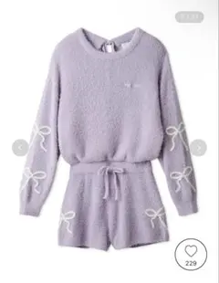 gelato pique リボンフェザーロンパース