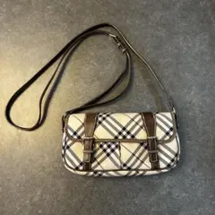 バーバリーブルーレーベル　ノバチェック　2way ショルダーバッグ