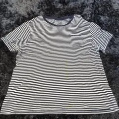 GAP ギャップ 半袖Tシャツ メンズ XL ボーダー ネイビー 大きいサイズ
