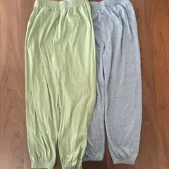 100%綿生地男女兼用ロングパンツ 150cm 2枚セット