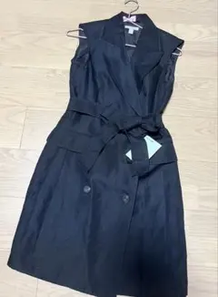 H&M ノースリーブジャケット　ベスト　ジレ　黒
