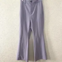 GU フレアパンツ　パープル