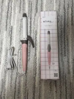 elims 26mmカールアイロン ピンク/ホワイト