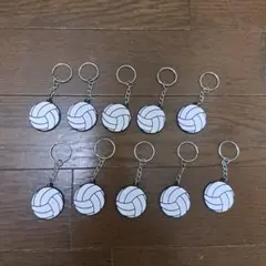 バレーボール キーホルダー 10個セット