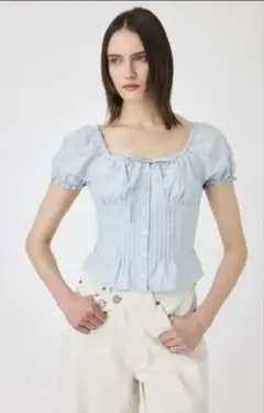 Moussy PIN TUCK FIT ブラウス サイズ2のサムネイル