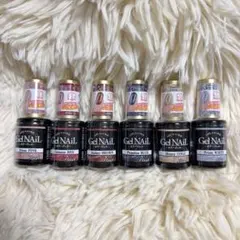 【早い者勝ち】セリア新作 フラッシュラメ入りジェルネイル　全6種セット