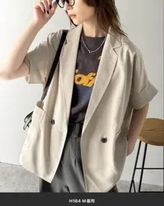 styling/ シアージャケット ベージュ セール】 SAMUEL / シアーバックジャケット （テーラード