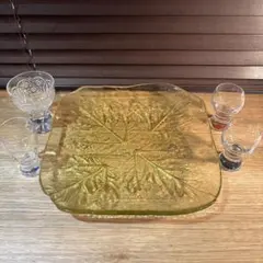 グラス、ショットグラス、お皿など5点　まとめ売り