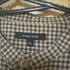 GLOBAL WORK チェック柄 長袖シャツ XL