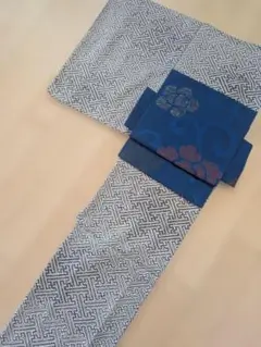 デニム着物 利休白茶 Mサイズ - メルカリ