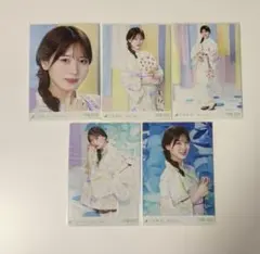 乃木坂46 伊藤純奈 生写真 2021.July 浴衣 5種コンプ