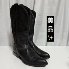 ⭐️美品⭐️　トニーラマ　ウエスタンブーツ　1103 刺繍　ブラック　レザー