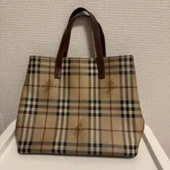 Burberry ベージュ チェック トートバッグ