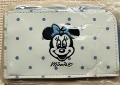 ミニーマウス コインケース 水玉模様