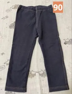 ユニクロ　レギンス　デニムライク　10分丈　90cm