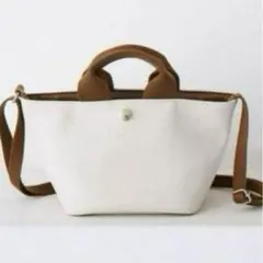 【美品】TOPKAPI スコッチグレイン　ショルダー付き ミニトートバッグ