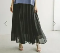 GLOBAL WORK シアータックフレアスカート