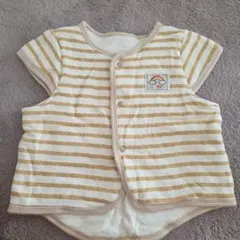 ベビー 半袖ストライプベスト　サイズ70　綿100%