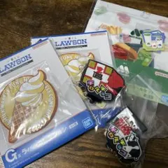 ローソン　モスバーガー　チロルチョコ　コースター　シール　雑貨5点セット