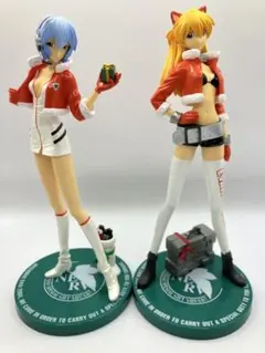 エヴァンゲリオン エクストラクリスマスフィギュア 全2種 レイ アスカ