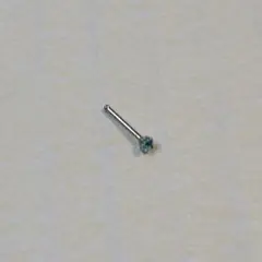 鼻 ピアス 鼻ピアス 鼻ピ 20G 立て爪ジュエル ライトブルー ブルー