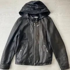 アヴィレックス　スタンドジップレザージャケット　2wayのサムネイル