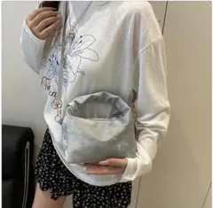 【新品】2way シルバー ハンドル付き ショルダーバッグ ミニバッグ 手持ち