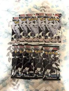 ポケモンカード　ブラックボルト、ホワイトフレア計10パック　未開封
