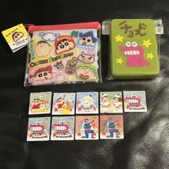 クレヨンしんちゃん　しんちゃん　チョコビ　シール　カードケース　フラットポーチ
