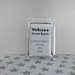 Welcome to our house / ウェルカムボード
