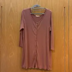 gelato pique リブ編み カーディガン・キャミソールセット