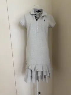 Ralph Lauren グレー ポロワンピース キッズ　XL 16のサムネイル