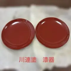 輪島塗 赤色木製平皿5枚セット - メルカリ