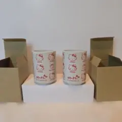 サンリオ　ハローキティ　湯のみ　いろいろフェイス