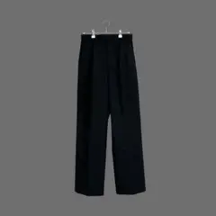 ATON 01 COMPACT WOOL STRAIGHT PANTS