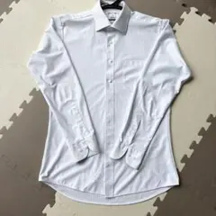 オリヒカ　ワイシャツ　薄いストライプ柄　Mのサムネイル