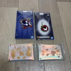 ディズニー　くじ　白雪姫　ラバーチャーム　キーホルダー　マルチケース　4点