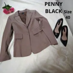 【オシャレ☆PENNY BLACK】ブラウンジャケット　サイズ40のサムネイル