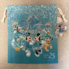 【説明文必読】東京ディズニーシー25周年　きんちゃく　巾着　ミッキー　ダッフィー